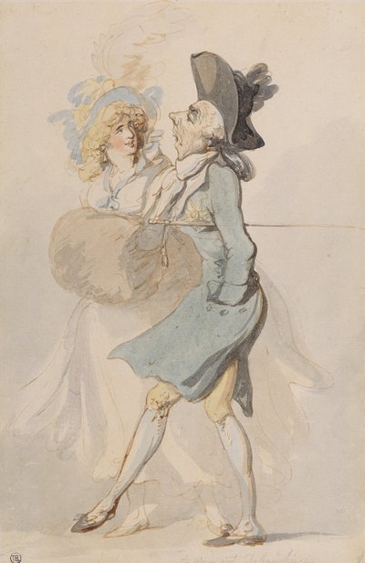 Een uitgeputte losbandige, c.1790-95 door Thomas Rowlandson